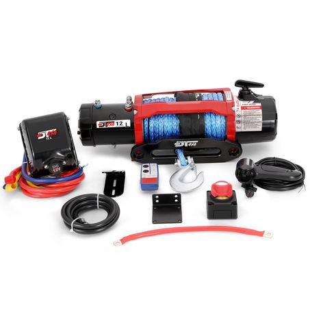 Drivetech 4X4 12000lb 12V 4X4 Winch with Synthetic Rope