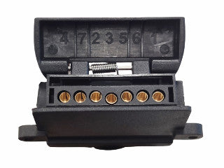 Adaptor - 7 Pin Round - 7 Pin Flat