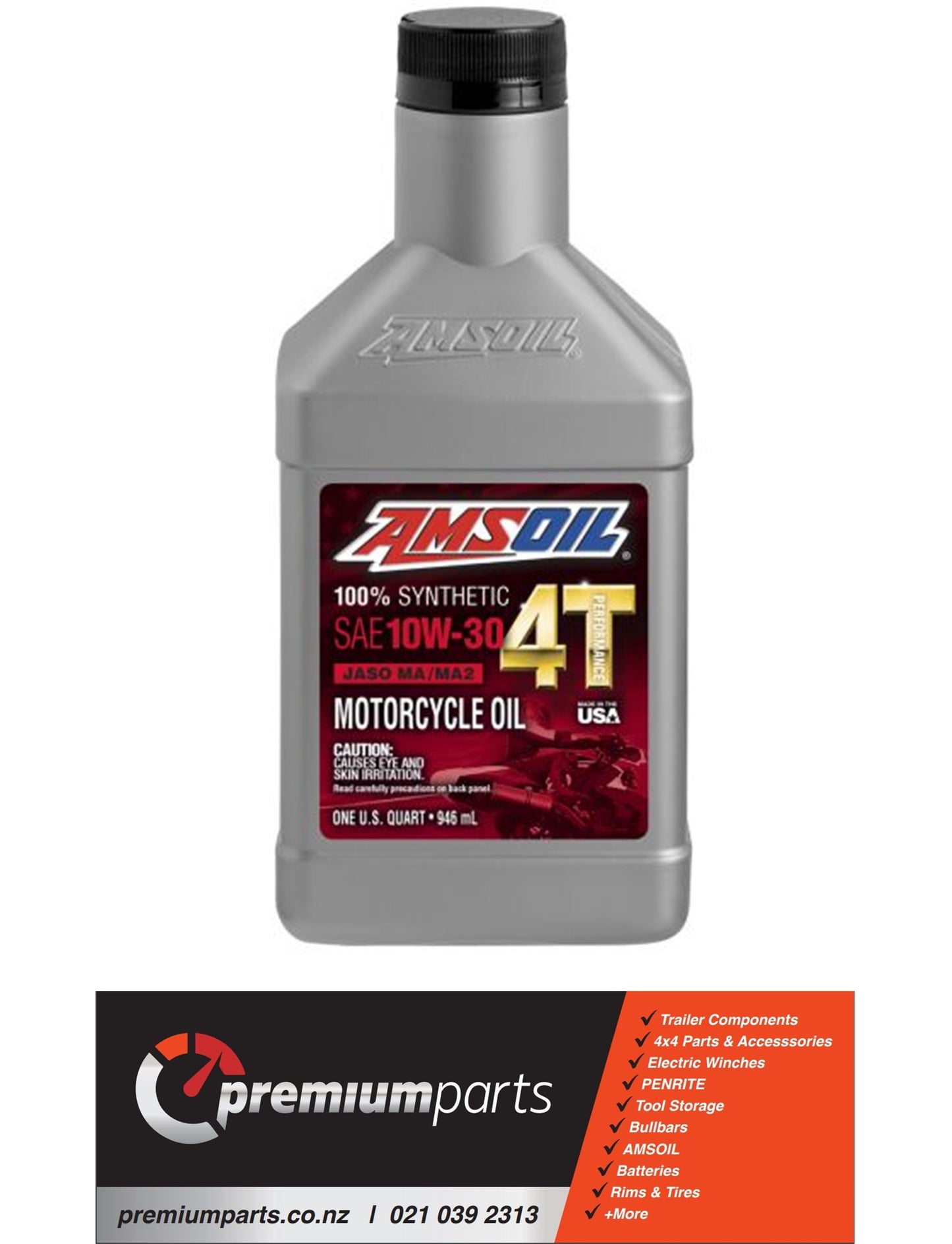 AMSOIL 4T 100% SYNTHETIC PERFORMANCE MOTORCYCLE OIL