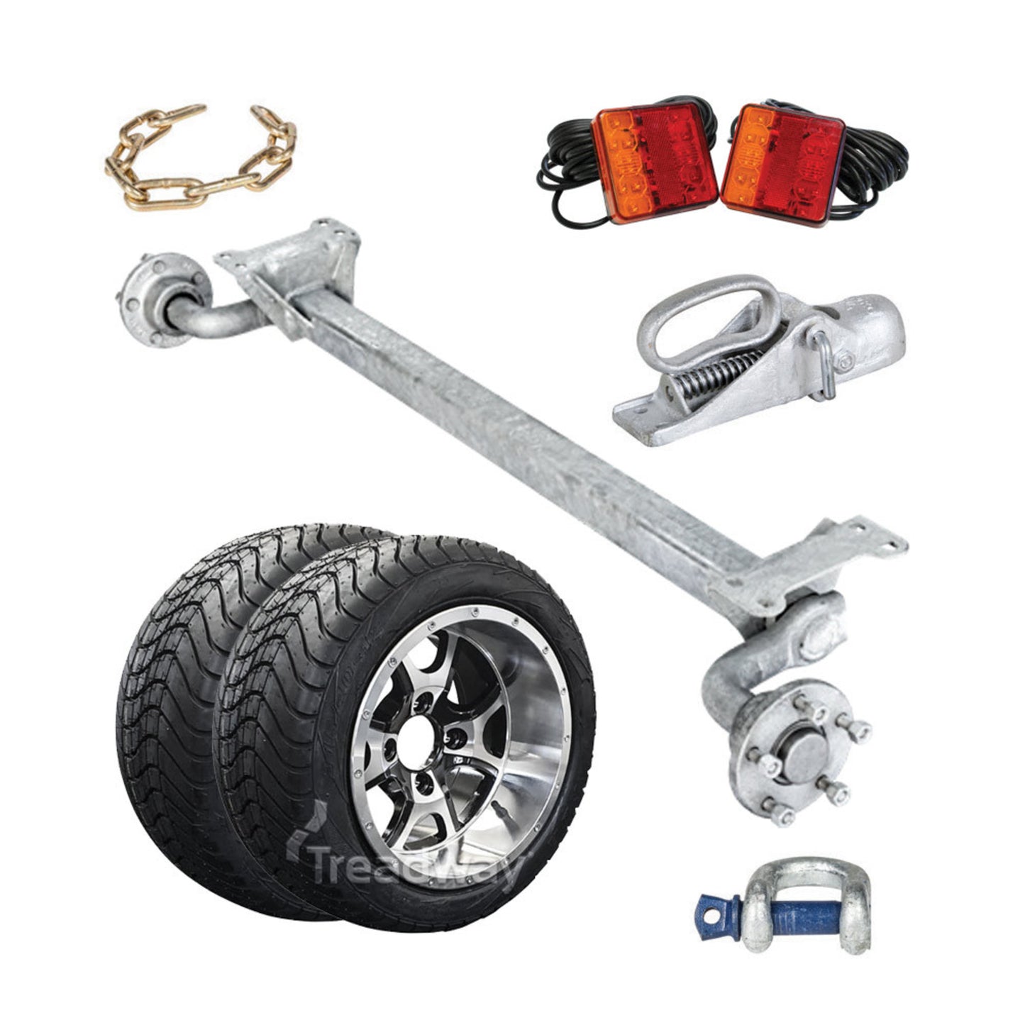 Trailer Kit 690kg Non-Braked Knott Torsion 215/40-12 Alloy