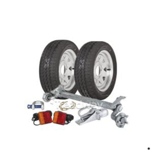 Trailer Kit 750kg Non-Braked Knott Torsion 195/50R13C 8ply