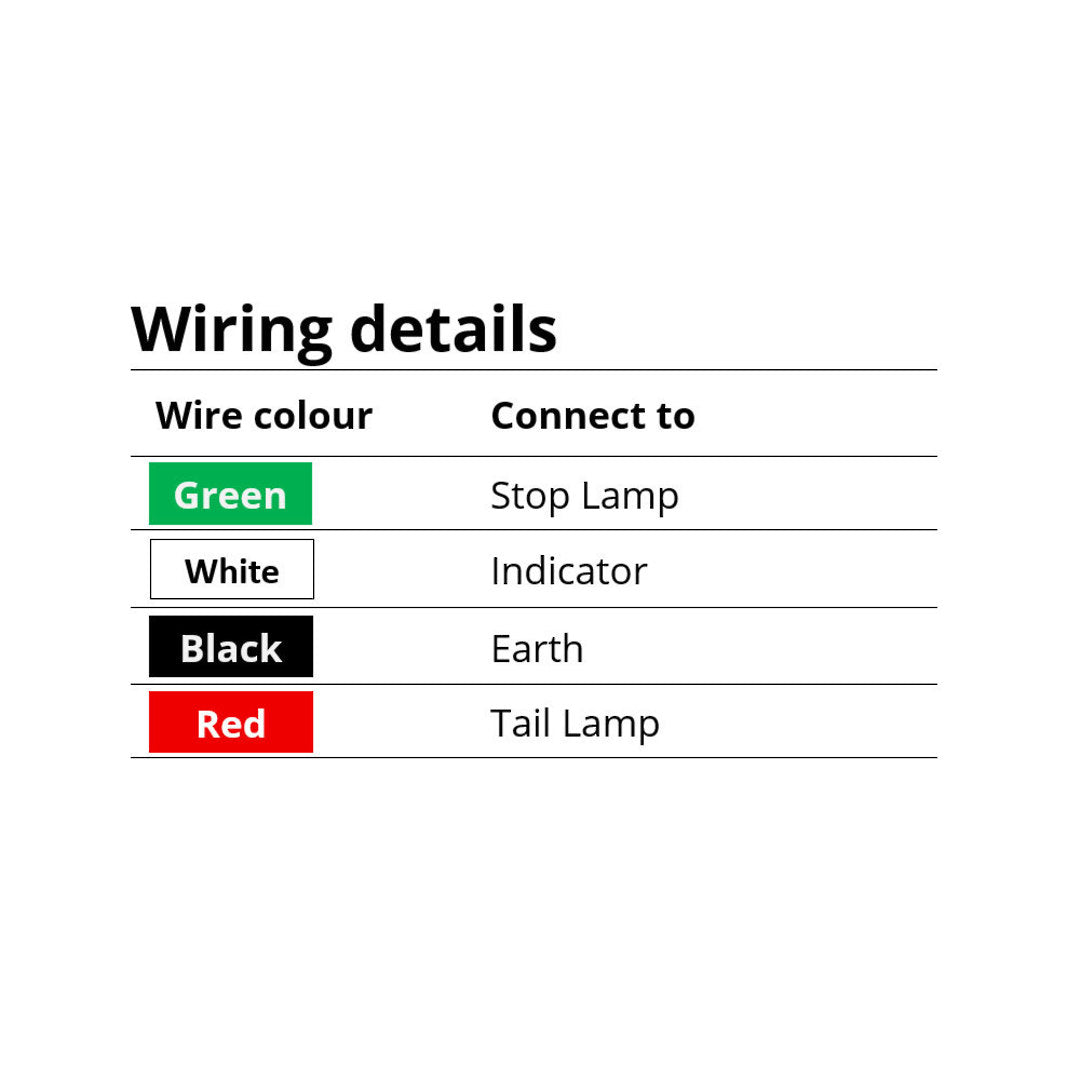 Trailer Tail Light Kit (pr) 100x100mm LED