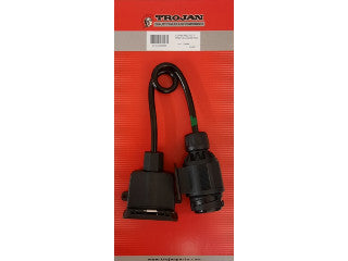 Adaptor - 13-Pin Round Male to 7-Pin Flat Female