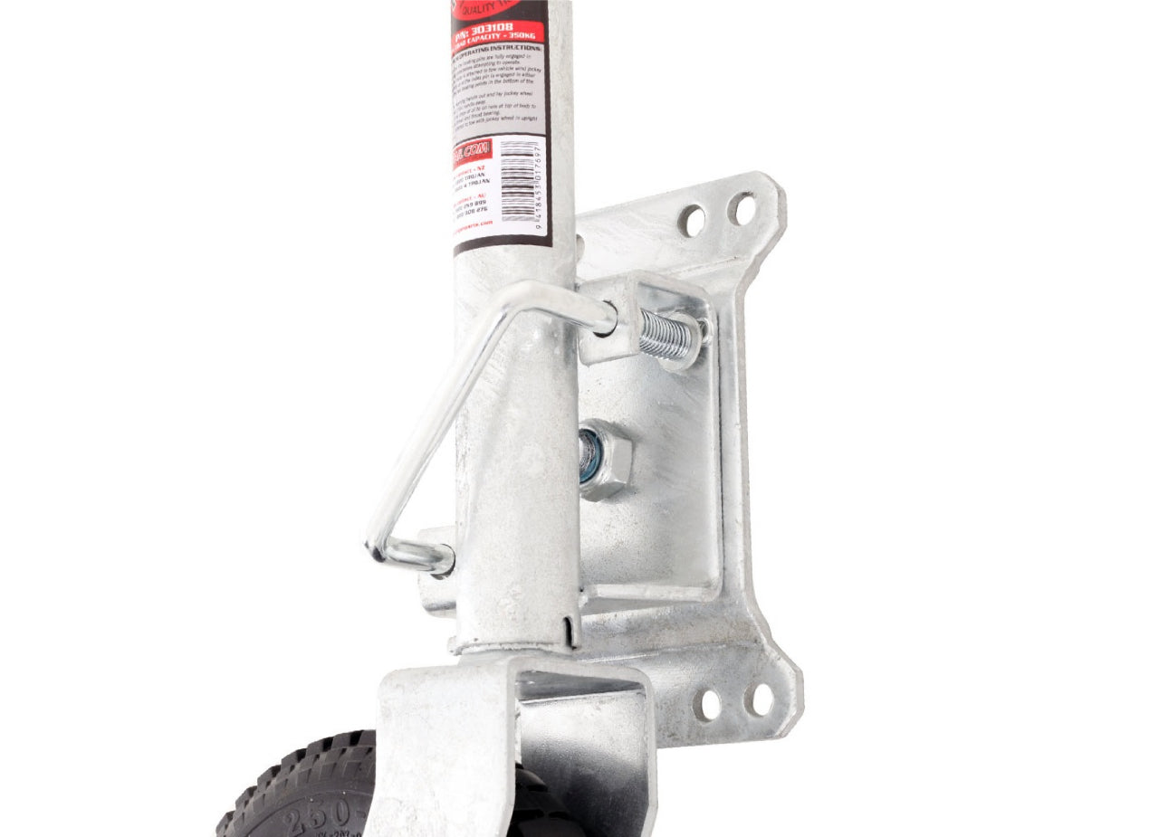 Trojan Jockey Wheel - Solid Tyre - 350kg Capacity