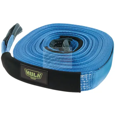 WINCH EXTENTION STRAP 5000kg 100% POLYESTER BLUE 50mm x 20m