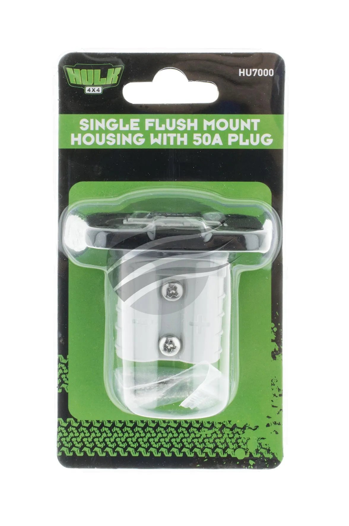 HULK Single flush mount housing with 50amp anderson style plug