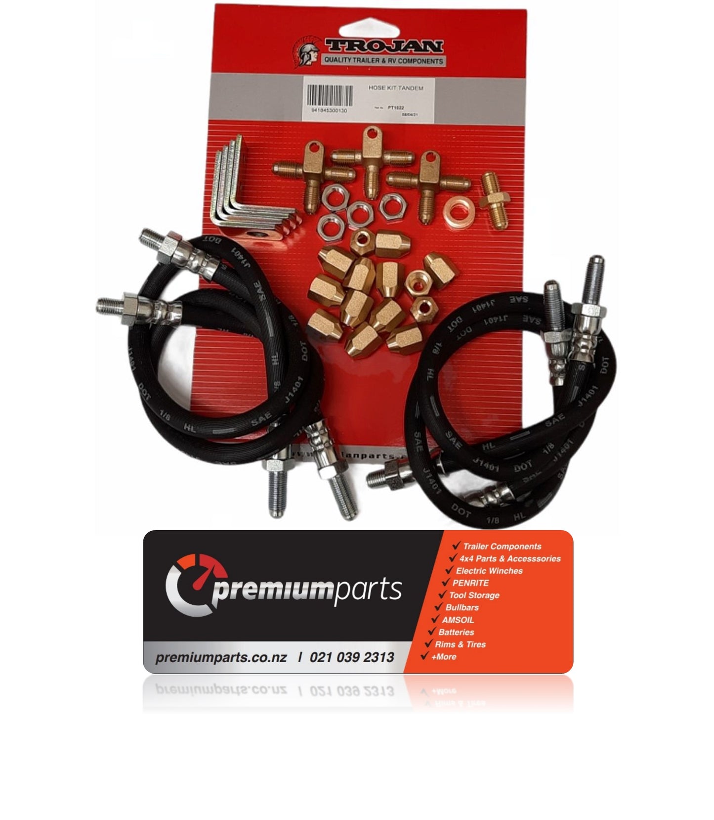 Trojan HOSE KIT - TANDEM AXLE for Disc Brakes