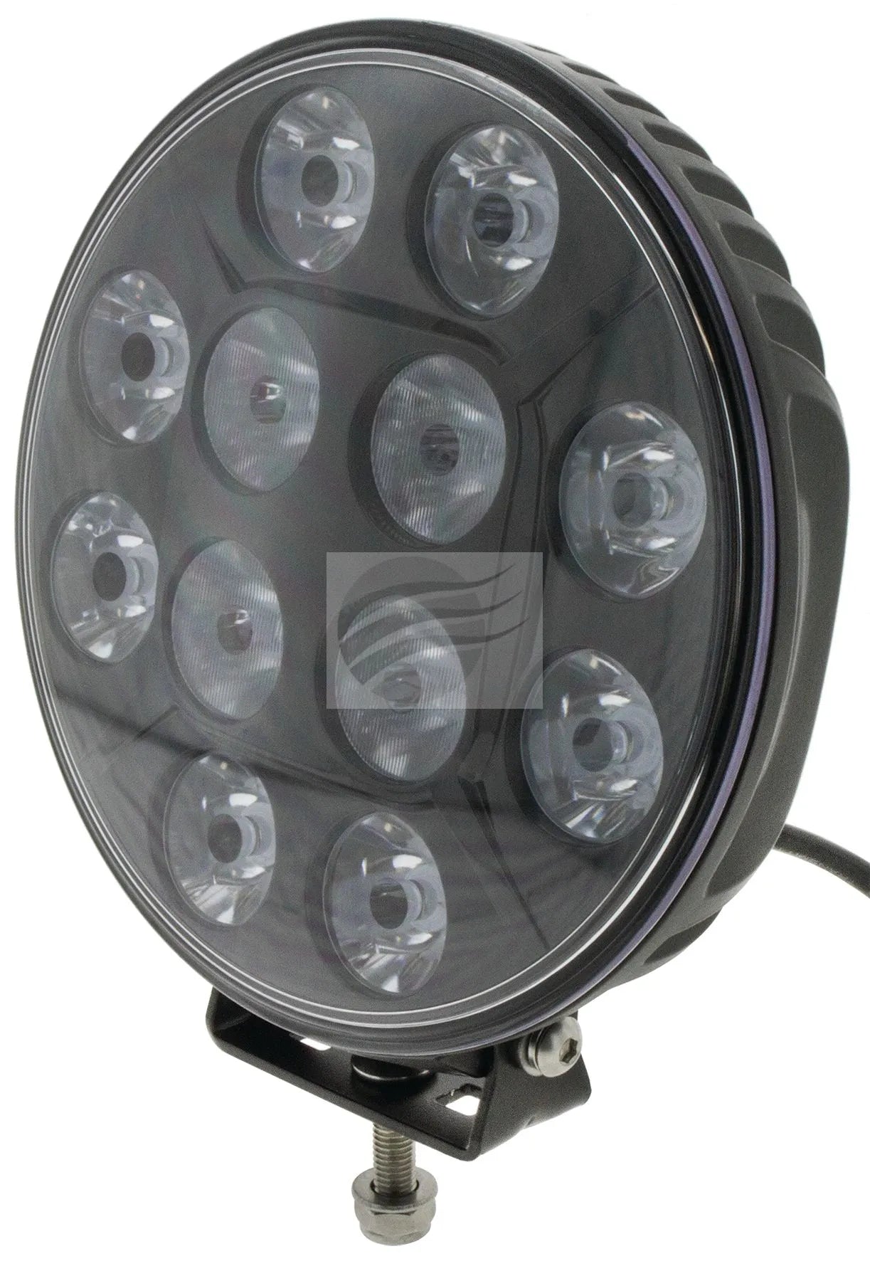 Ignite 7" Round LED Driving Light Black Fascia