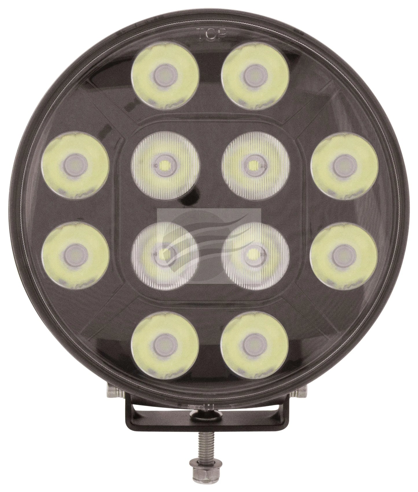 Ignite 7" Round LED Driving Light Black Fascia