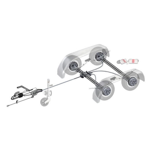 Trailer Kit 2700kg Knott Braked Tandem 14" Wheels