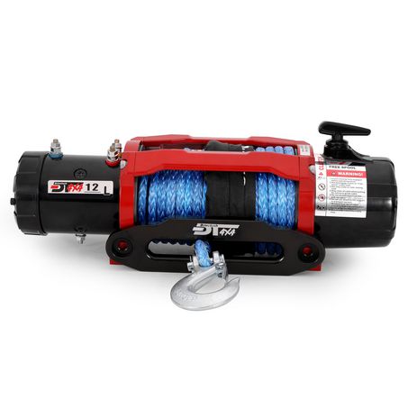 Drivetech 4X4 12000lb 12V 4X4 Winch with Synthetic Rope