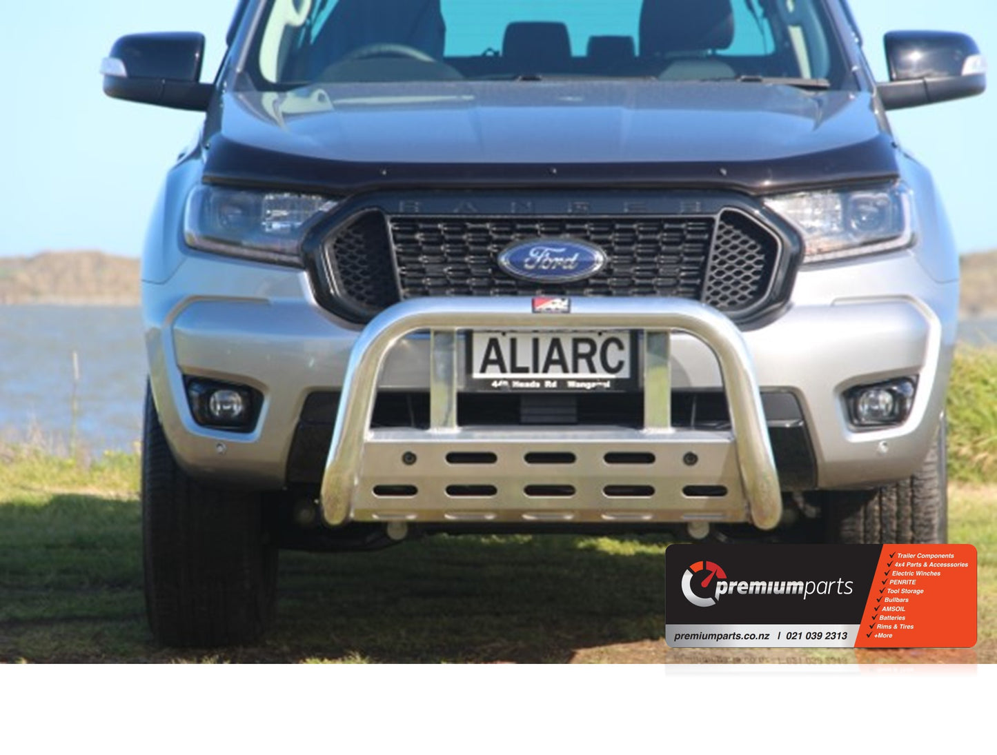 ALIARC NUDGE BAR - Ford Ranger - SENSOR SKIRT & RACK HOLDERS