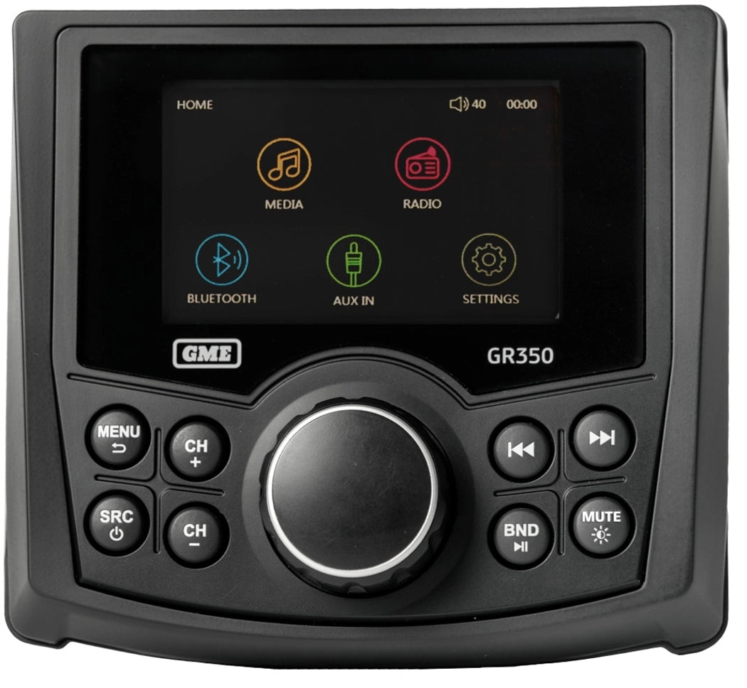 GME GR350BT Bluetooth AM/FM Marine Stereo - White or Black