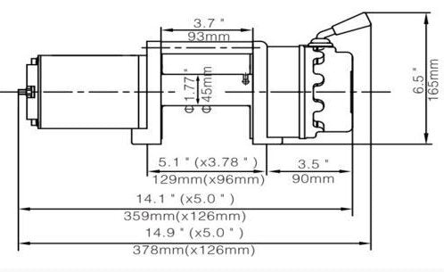 Runva 4.5X 12V with Synthetic Rope