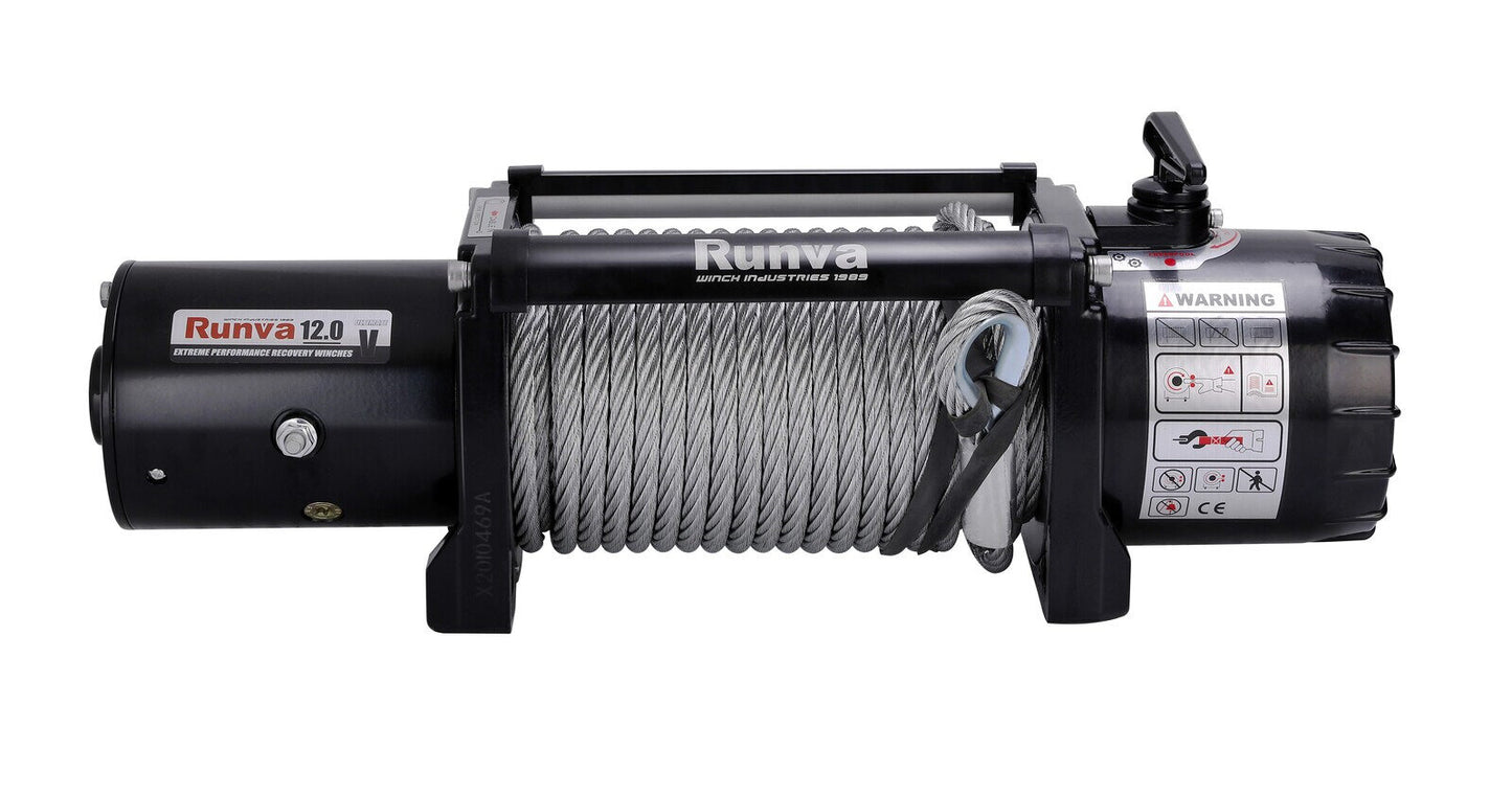 Runva EWV12000 Ultimate Winch 24V with Steel Cable