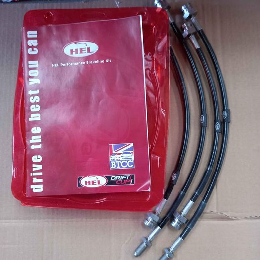HEL Braided Brake Lines - KUN26 Hilux