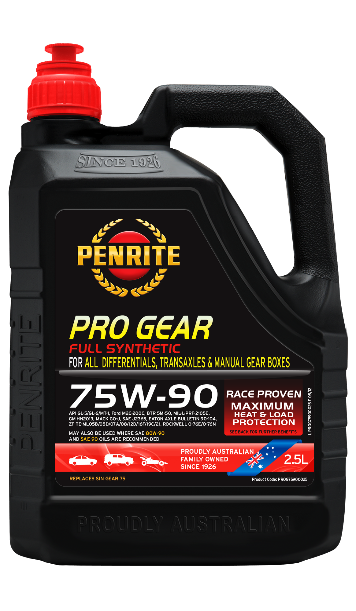 PENRITE PRO GEAR 75W-90 (Full Syn.) 2.5L