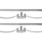 Trojan Double Eye Rocker Type - 2500kg or 3500kg - 50mm wide - Mounted on Galvanised Angle Iron - Pair