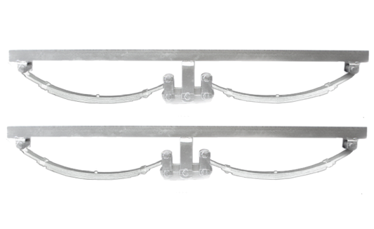 Trojan Double Eye Rocker Type - 2500kg or 3500kg - 50mm wide - Mounted on Galvanised Angle Iron - Pair