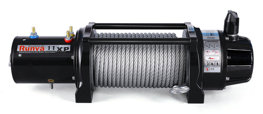 RUNVA 11XP Premium Winch 12V with Steel Cable