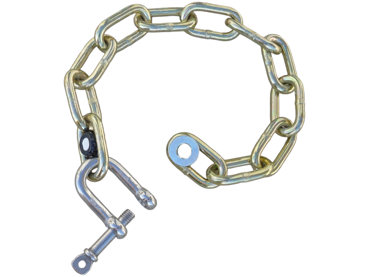 Chain Insert 12-Link 8mm Safety Chain - SS D-Shackle, Insert & Washer – Premium Parts NZ
