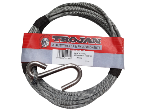 Trojan winch wire - 600kg capacity