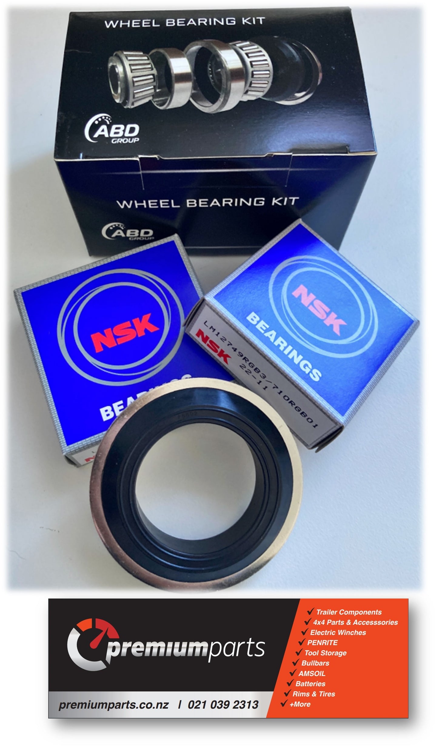 Trailer Wheel Bearing Kits - Marine Rear Seal