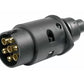 7 Pin Round Male Plug - Packaged