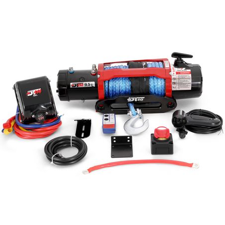 Drivetech 4X4 9500lb 12V 4X4 Winch with Synthetic Rope
