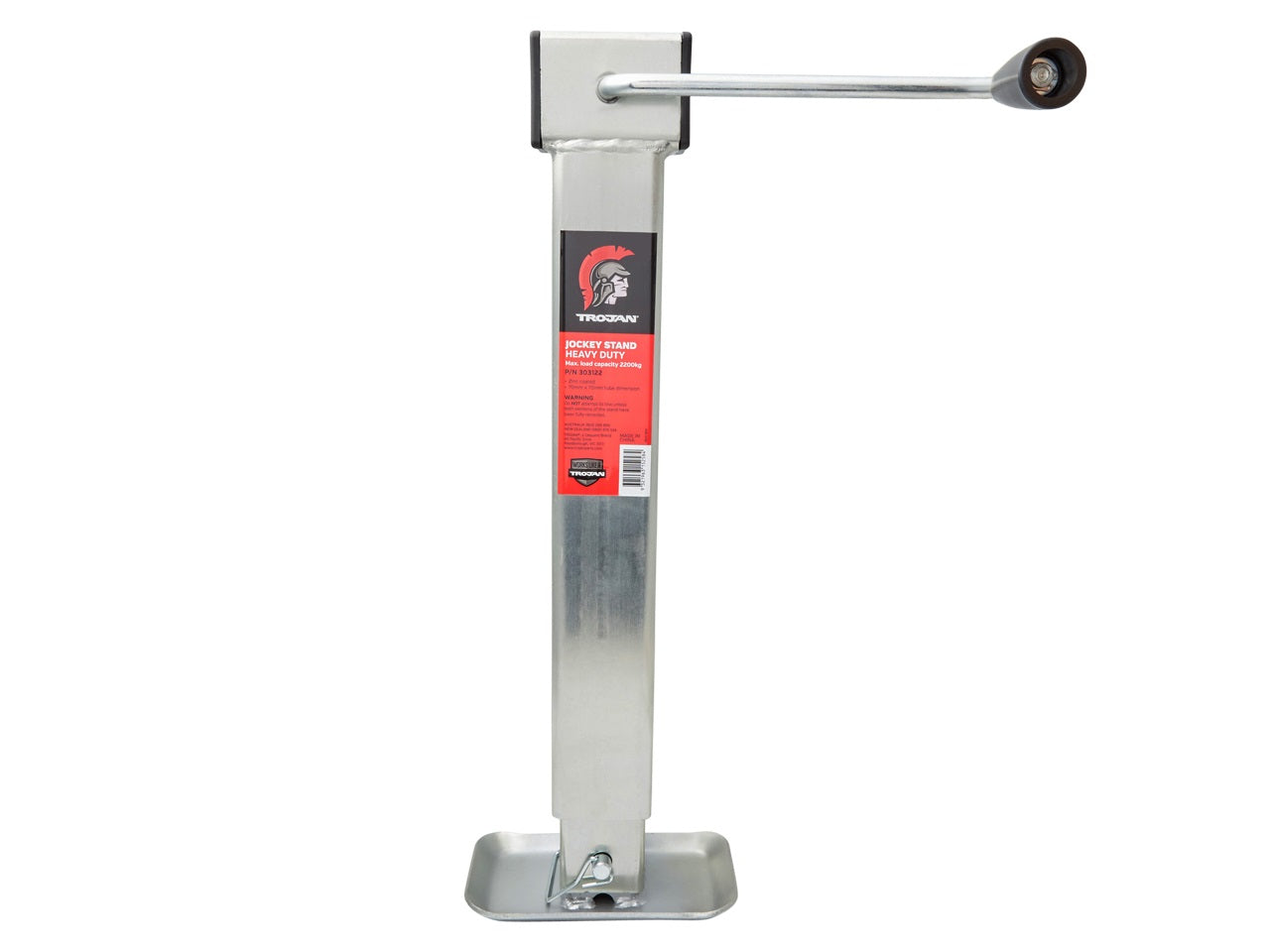Trojan 2200kg Heavy Duty Jockey Stand - Zinc - 70x70mm