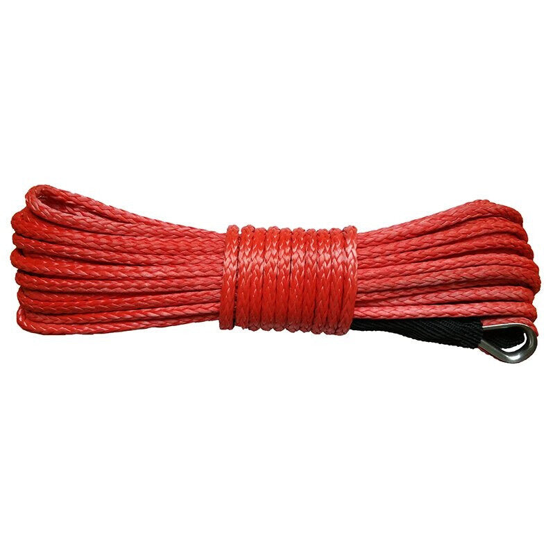 30M x 10MM Synthetic Winch Rope - Blue, Red, Grey Options