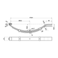 Spring Set Single Axle 1250kg Zinctech