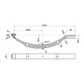 Spring Set Single Axle 1500kg Zinctech