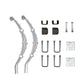 Spring Set Single Axle 1500kg Zinctech Inc ubolts & plates to suit 50mm axle