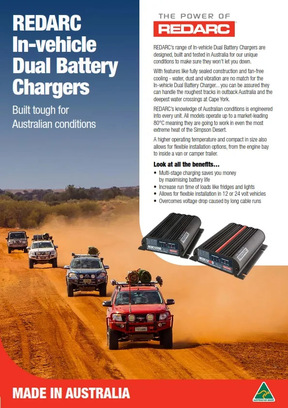 REDARC Battery charger 3 stage - BCDC1206