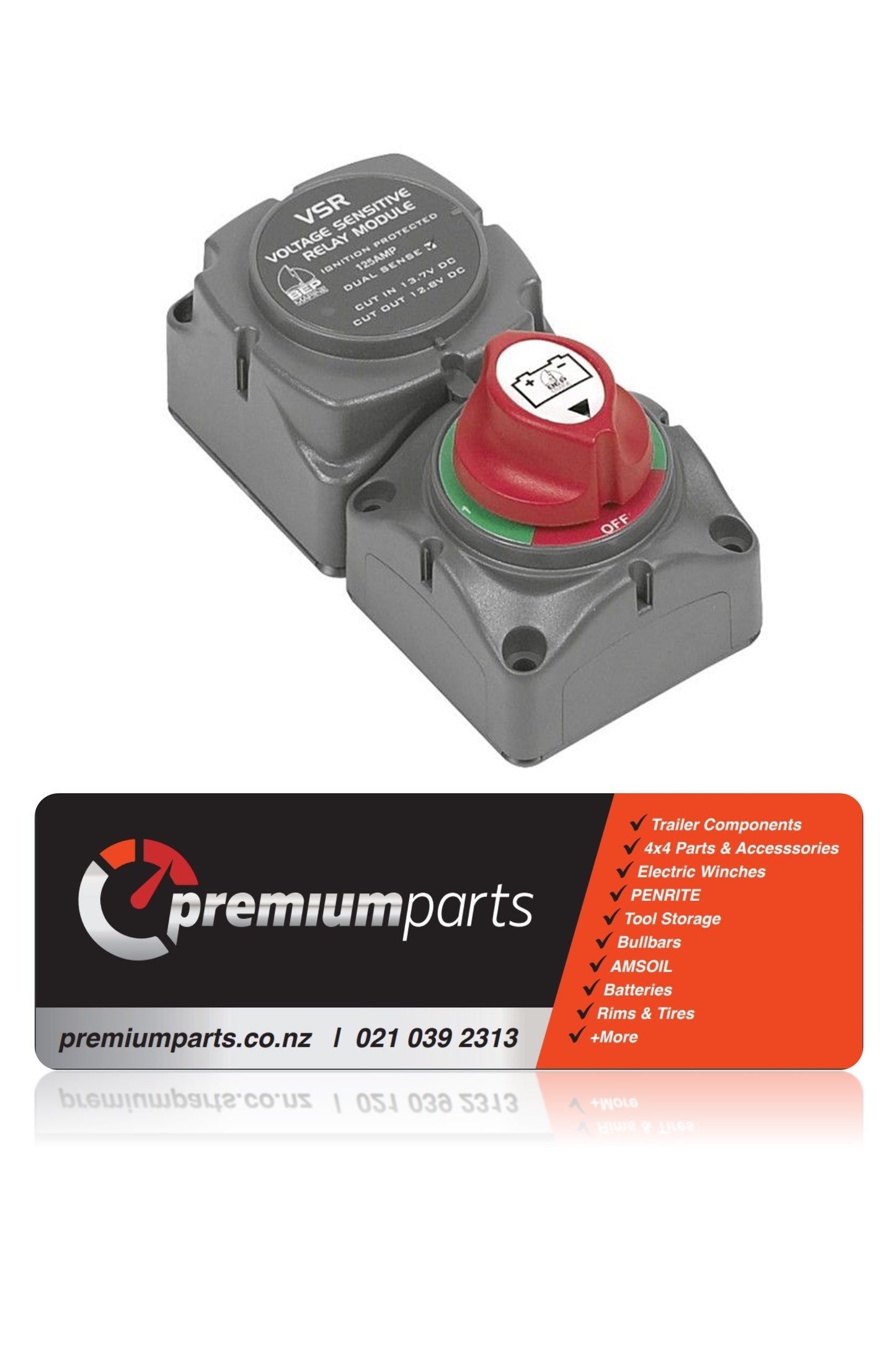 BEP Dual Battery Switch 100A with VSR