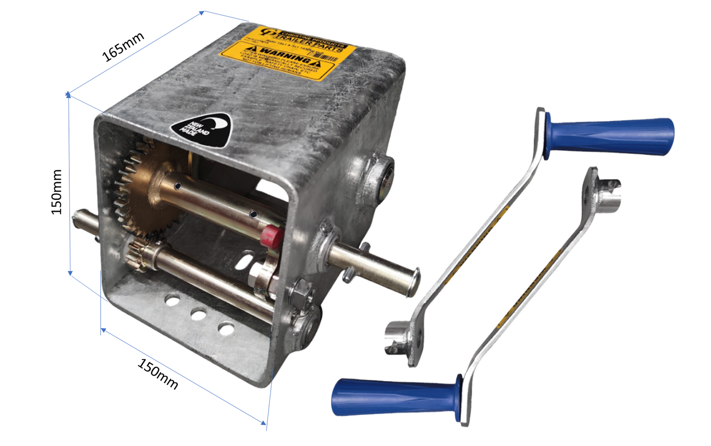 Trojan 15:1 Winch - 1650kg - 2 Handles