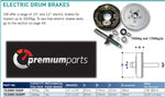 6 Stud Electric Drum Braking Kit - CM Trailer Parts