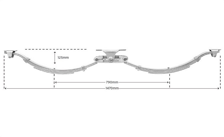 Tandem Eye to Slipper - 45mm wide - Pair