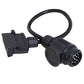 Adaptor - 13-Pin Round Male to 7-Pin Flat Female