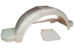 Trojan 14" Mudguard - White Plastic - Each