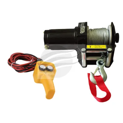 ELECTRIC ATV WINCH 1500lbs 12v STEEL CABLE