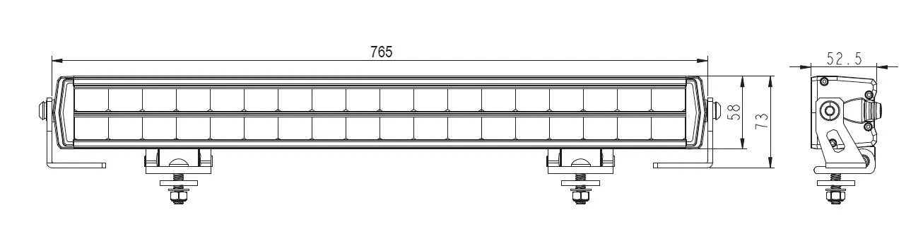 HULK 30" Dual row 54 LED lightbar