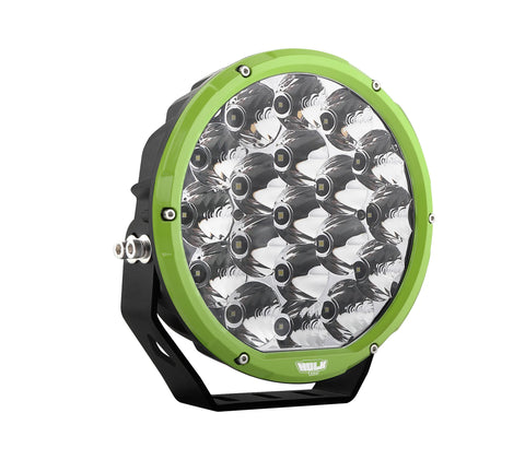 HULK 7" ROUND LED DRIVING LAMP SINGLE - GREEN