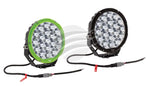 HULK 4x4 7" Round Led Driving Lamp Set GREEN