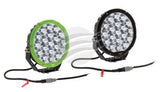HULK 4x4 7" Round Led Driving Lamp Set GREEN
