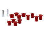 NOLATHANE Rear axel leaf spring bushing kit. Suit HOLDEN COLORADO RG, ISUZU