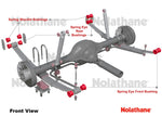 NOLATHANE Rear Spring Bushing Kit for TOYOTA HILUX, FOTON TUNLAND