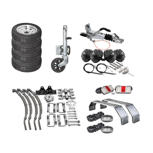 Trailer Kit 2700kg Knott Braked Tandem 225/55R12C Wheels