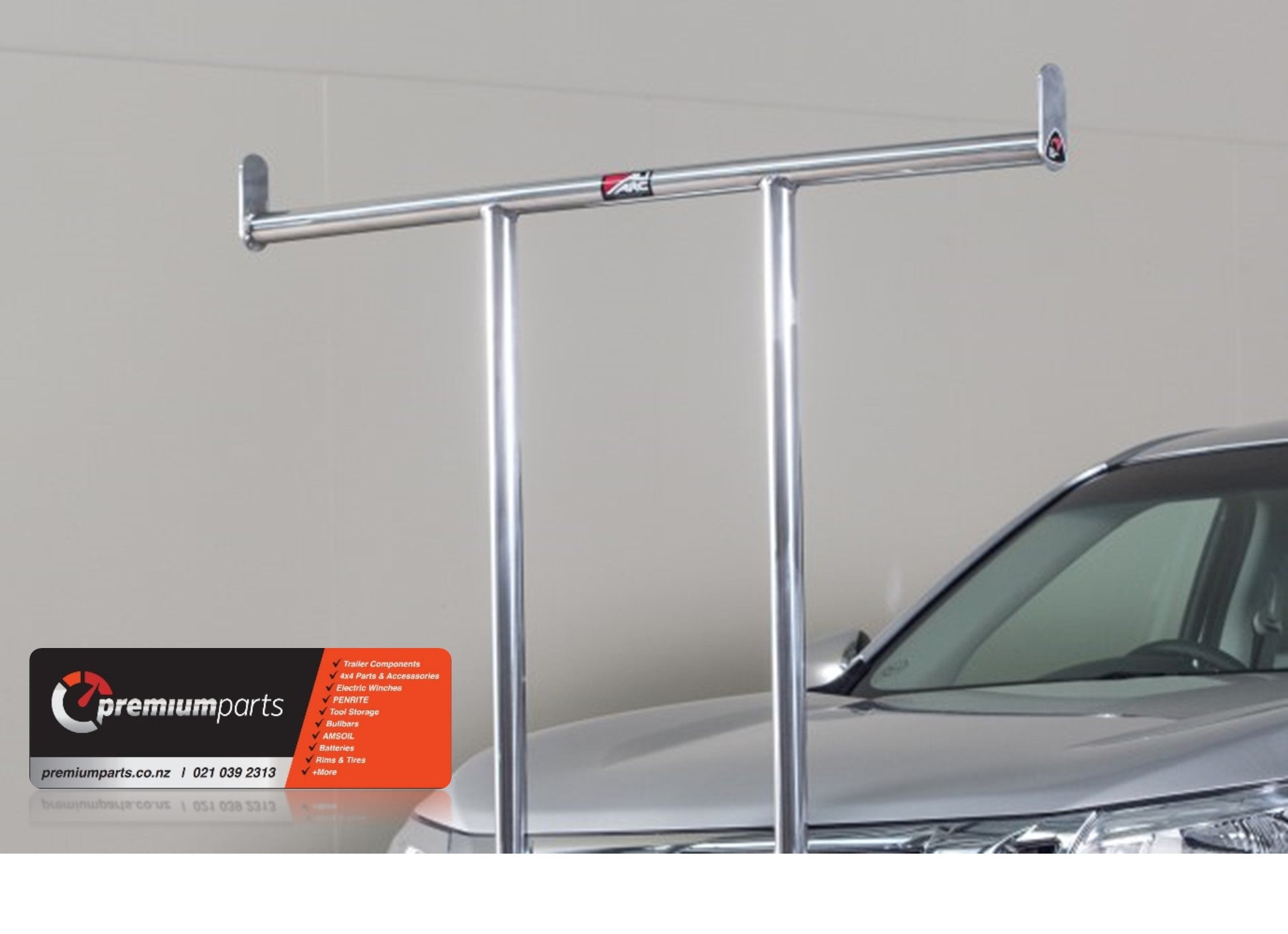 Front Rack Polished ALIARC REMOVABLE FRONT RACK - U693 – Premium Parts NZ